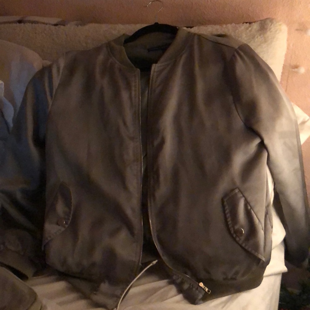 Misguided X carli bybel satin bomber jacket